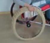 Защитное покрытие для колеса инвалидной коляски, диаметр 60 см