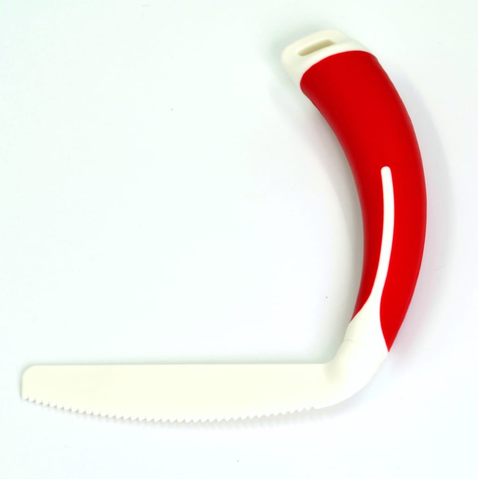 Специальный изогнутый нож, адаптированный для физически ослабленных лиц (красный)
