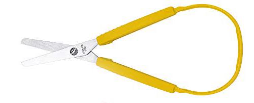 Самооткрывающиеся ножницы для инвалидов, цвет желтый