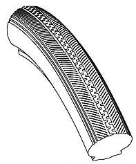 Покрышка (шина) EUROPUR, 24x1 3/8 (37-540), ширина бортика 21, литая